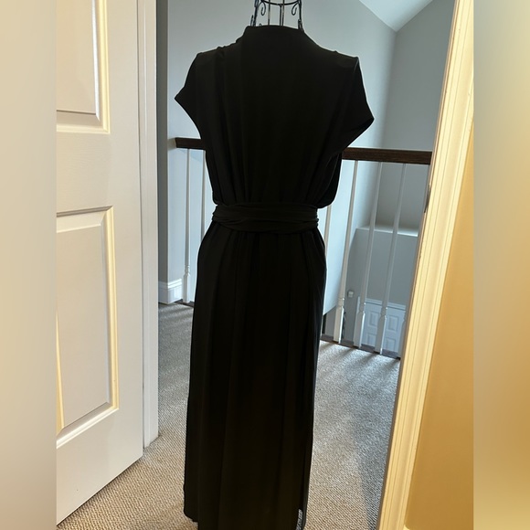 WHBM matte Jersey wrap midi dress - Picture 4 of 9